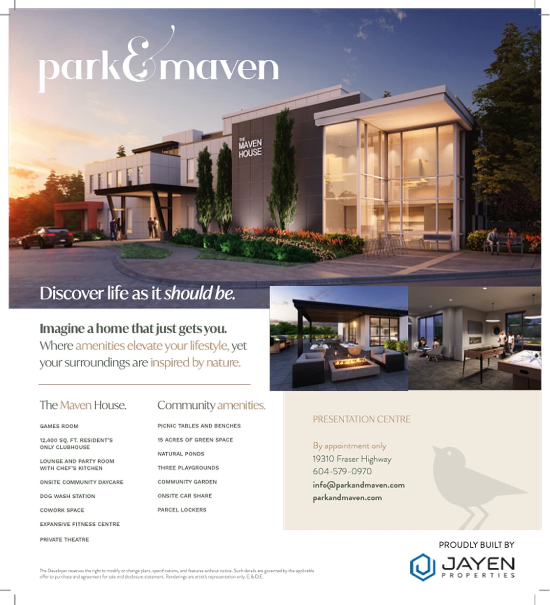 Park & Maven Newspaper Ad